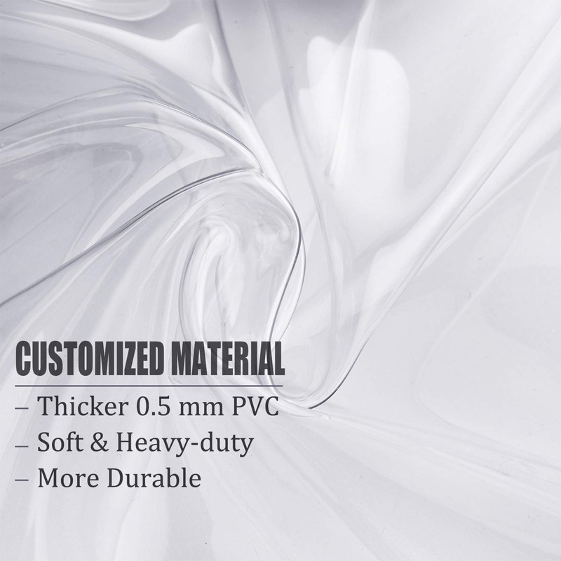 Vorspack Clear Backpack Heavy Duty PVC Transparent Backpack with Reinforced