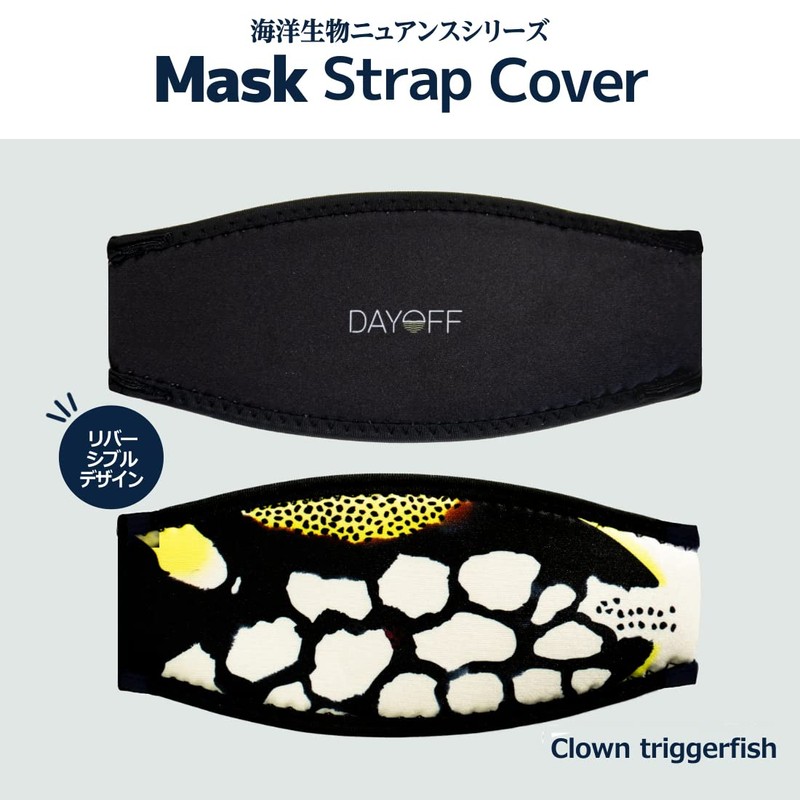 DAYOFF Mask Strap Cover, Fish, Design, Diving Mask, Snorkeling Mask