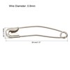 sourcing map Safety Pins 38mm/1.5 Inch Curved Metal Sewing Pins