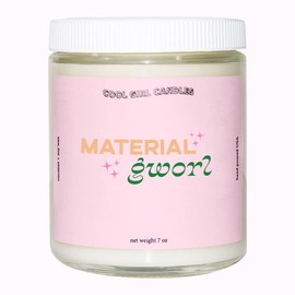 Cool Girl Candles | Material Gworl Fig + Honey Scented Candle Preppy Pink Room Decor Aesthetic Room Decor Pastel Danish Y2K Gift for Sister Tiktok Trending Viral Best Friend BFF Bestie for her