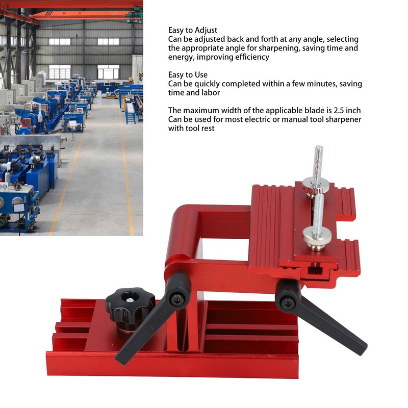Sharpening Jig Aluminum Alloy Adjustable Replacement Tool Rest for 6/8
