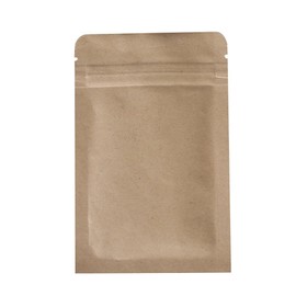 100/Pack Flat-Style Kraft Paper/Foil Zip Top Closure Bags (9x14cm (3.5x5.5"))