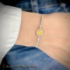 Pulseras De Plata 925 Mujer Zafiro Amarillo Elegantes Regalo