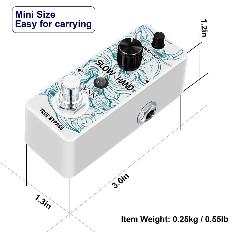 VSN Delay Slow Hand Effect Guitar Pedal for Digital Pedals