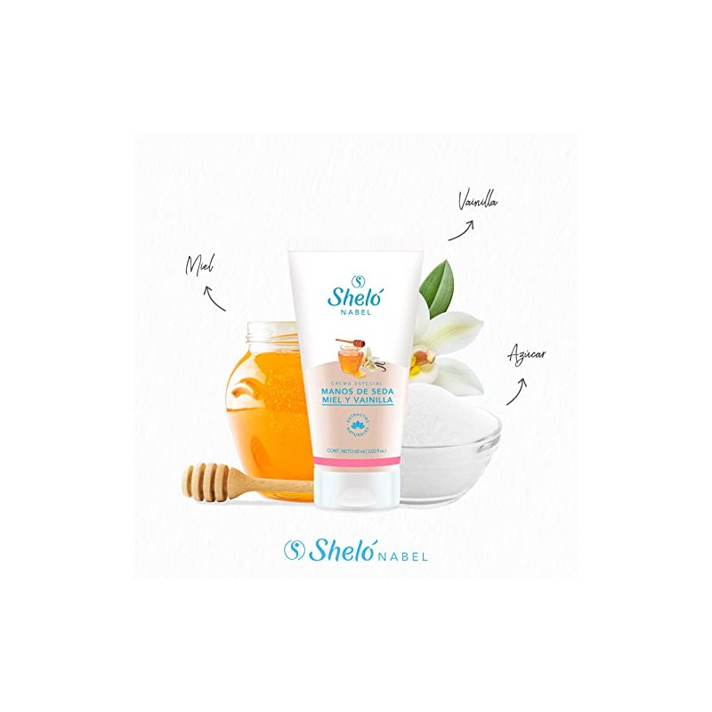 Sheló NABEL Crema De Manos De Seda, Miel Y Vainilla