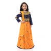 Ashwini Traje Salwar bordado de poliéster para niña con falda