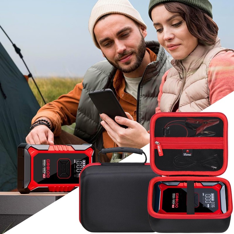 Hard EVA Carrying Case for GOOLOO A3 Jump Starter with