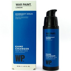 War Paint Game Changer Overnight Face Serum for Men - Niacinamide Serum, Caffeine, Glycerin for Skin - Night Cream for Oily Skin - Mens Moisturiser Face Serum, Night Serum for Face - Vegan - 30ml