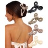 4 PCS Bow Hair Clips Bow Claw Clip for Women