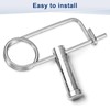 M METERXITY 8-Pack Brooch Shape Cotter Safety Pin, 2x29mm Stainless