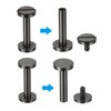PATIKIL 25 Sets Chicago Screws, 25mm L Chicago Screw with