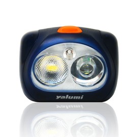 yalumi 3 Pack New Dimmable LED Headlamp, Spark Pro 140-Lumens Brightest Output. 2 high Power LEDs for spot and Flood Light respectively. /Red Night Vision- Great for Camping and Sports