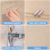 CYhom 3Pack Foldable Storage Bins - Frame Storage Box Linen