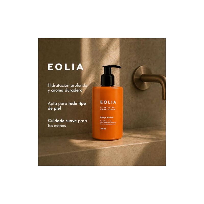 Crema para Manos, Rouge Ambre, Ámbar, No Grasosa, 300 ml