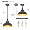 ALAISLYC 2 Pack Bronze Pendant Lights Kitchen Island Industrial Adjustable
