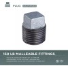 Unbranded 1" MIP Galvanized Malleable Iron Plug with Square Head