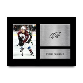 HWC Trading Mikko Rantanen Colorado Avalanche Gifts Printed Signed Autograph Picture for Ice Hockey Fans - A4