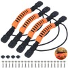 4 Pcs Kayak Carry Handles with Bungee Cord, 2-Hole Kayak
