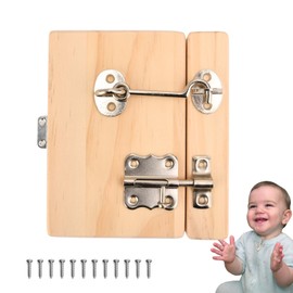 Wooden Busy Board DIY Parts - Wooden Door Set-Sensory Board Parts -Wooden Activity PartsMontessori Educational Items-Sensory Wall Materials