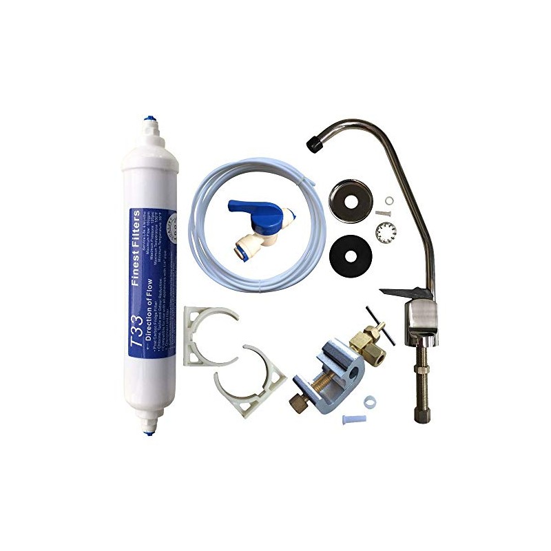 Undersink Drinking Water Tap Filter Kit System Including Faucet and