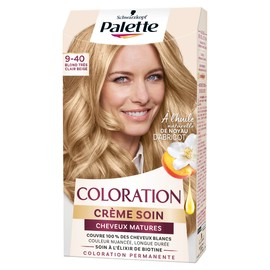 Schwarzkopf Palette - Permanent Colouring - Nourishing Cream for Mature Hair - Covers 100% of White Hair - Long-Lasting Shade Colour - Apricot Kernel Oil - Very Light Blonde Beige 9-40