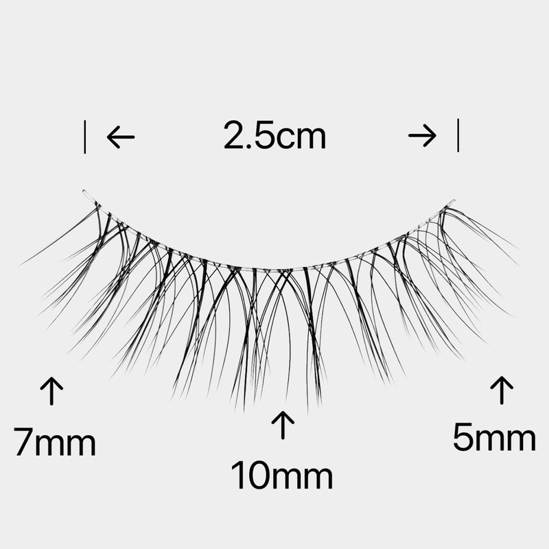 CLEAREYELASH Natural 3D 3D Matsueku False Eyelashes 3 Pairs (S01