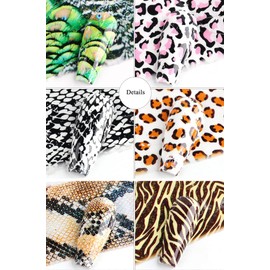 10 Styles Animal Prints Pattern Transfer Foil Sheet Set with Star Glue Nail Art Sticker Beauties Factory Kit Leopard Zebra Snake Peacock
