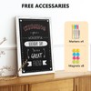 Chalk Board 36x24 Rustic Wood Framed Magnetic Blackboard for Wall