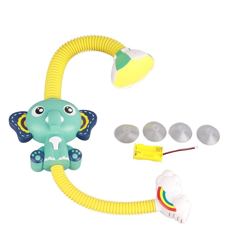Children Electric Shower Macaron Elephant Shape Water Spray Baby Bathing
