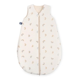 Julius Zöllner Little Bow Jersey Sleeping Bag, Size 50/56, Made of Soft Jersey Cotton, Safe and Tested for Harmful Substances, Ideal for a Quiet Night