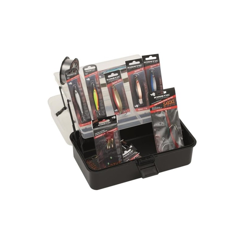 Kinetic Tackle Box Big Kit - Saltwater Starter Set with