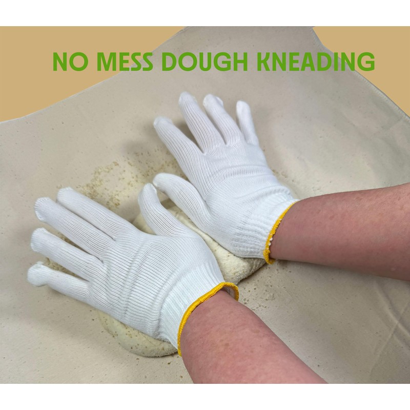 Regency Wraps Kneading Gloves for Non-Stick Dough Rolling and No-Mess