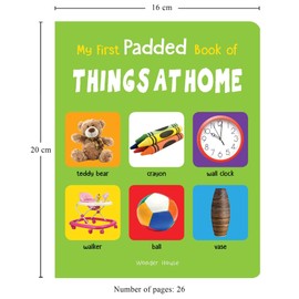 My First Padded Book of Things at Home: Early Learning Padded Board Books for Children