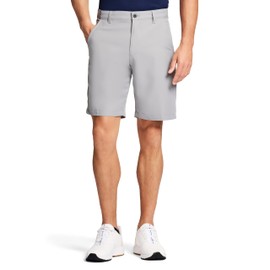 IZOD Men's 9.5"Micro Poly Classic Fit Golf Short, 42, Nickel