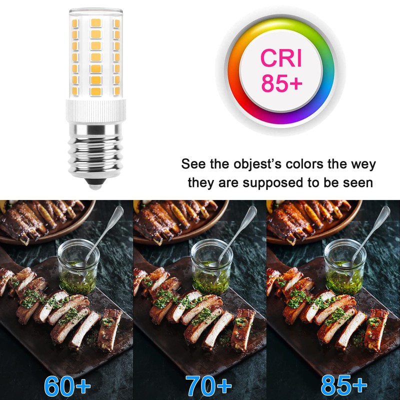 E17 LED Bulbs Dimmable 5W Microwave Over Stove Bulb 125V