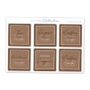 A5 Sticker Sheet Rustic Tea Coffee Sugar Labels Vinyl Stickers
