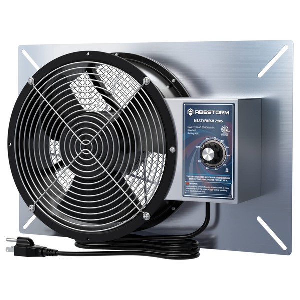 Abestorm 720CFM Crawlspace Ventilation Fans IP-55 Grade Basements Vent Fan