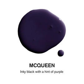 BACKDROP Premium Exterior Paint Standard Semi Matte, Low Sheen Finish Self-Priming, Low VOC, Green Wise Certified MCQUEEN - Inky black with a hint of purple 1 Gallon