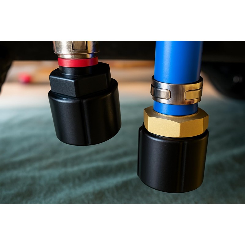 KOLIBROX 2 Pack RV Low Point Drain Caps with Sealing