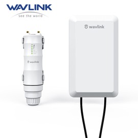 WAVLINK Wireless 2.4GHz 300Mbps Long Range Outdoor AP/Repeater CPE Kit for PtP and PtMP