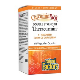 Natural Factors CurcuminRich Double Strength Theracurmin, 30 Veg Capsules