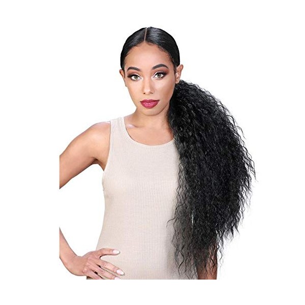 Zury SiS Synthetic Beyond Lace Front Wig - PONY H ILIT (1B Off Black)