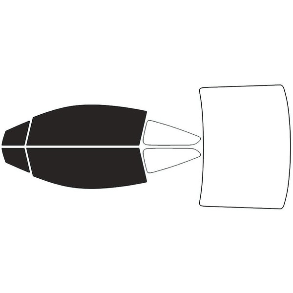 Rvinyl Window Tint Kit Compatible with Honda Civic 2012-2015 (Coupe)