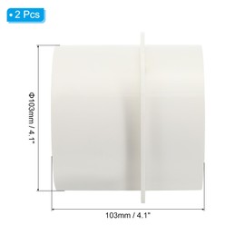 PATIKIL 4 Inch Backdraft Damper, 2Pcs PVC Ducting Hose Airflow Insert Backflow Preventer Shutter, One-Way Draft Stopper for Kitchen Bathroom Exhaust Vent Fans