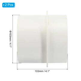 PATIKIL 4 Inch Backdraft Damper, 2Pcs PVC Ducting Hose Airflow Insert Backflow Preventer Shutter, One-Way Draft Stopper for Kitchen Bathroom Exhaust Vent Fans