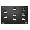 Hlyjoon Tow Hook Number Plate Mounting Bracket Car Front Bumper