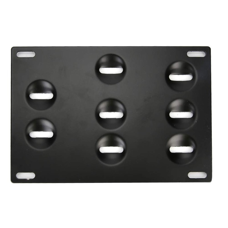 Hlyjoon Tow Hook Number Plate Mounting Bracket Car Front Bumper