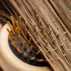 REMOS Mini Foldable Hair Brush with Wooden Pins Made of