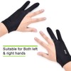 OTraki Antifouling Gloves 2 Pack Palm Rejection Glove Two Finger