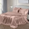 Ersmak 7 Pieces Satin Sheets Set Queen Size, Luxury Silky